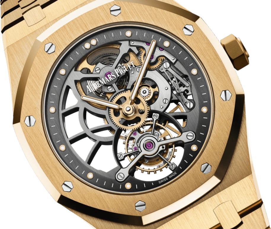 Audemars Piguet,Royal Oak 41mm,41mm,Yellow Gold,Skeleton,Handwound,Tourbillon,70hours,26513BA,26513BA.OO.1220BA.01
