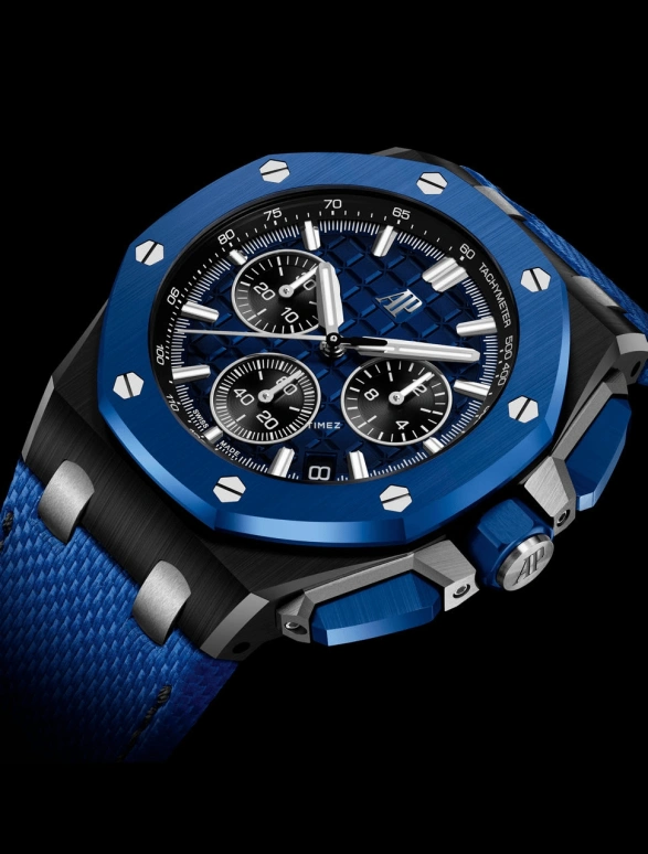 Audemars Piguet,Royal Oak Offshore 43mm,43mm,Ceramic,Blue,Automatic,Chronograph,Day,Flyback,Ryan Garcia,26420CE,26420CE.OO.A043VE.01