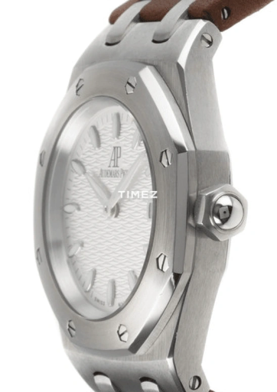 Audemars Piguet,Royal Oak 33mm,33mm,Stainless Steel,White,Silver,Quartz,Day,Sapphire,Crystal Glass,67600ST,67600ST.OO.D080VS.01