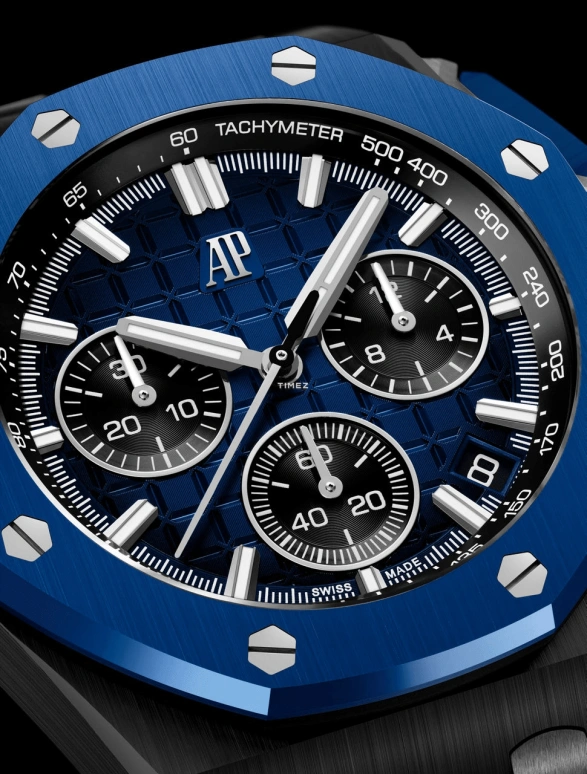 Audemars Piguet,Royal Oak Offshore 43mm,43mm,Ceramic,Blue,Automatic,Chronograph,Day,Flyback,Ryan Garcia,26420CE,26420CE.OO.A043VE.01