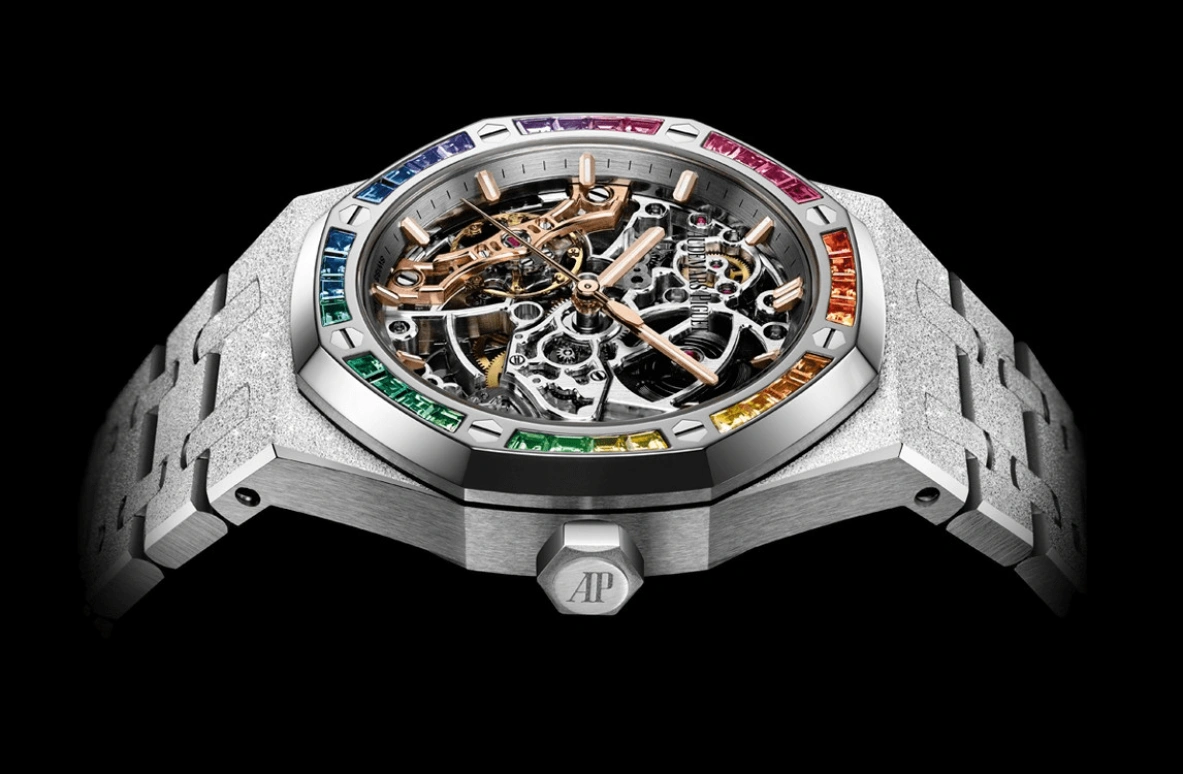 Audemars Piguet,Royal Oak 37mm,37mm,White Gold,Skeleton,Automatic,Double Balance,45hours,15468BC,15468BC.YG.1259BC.01