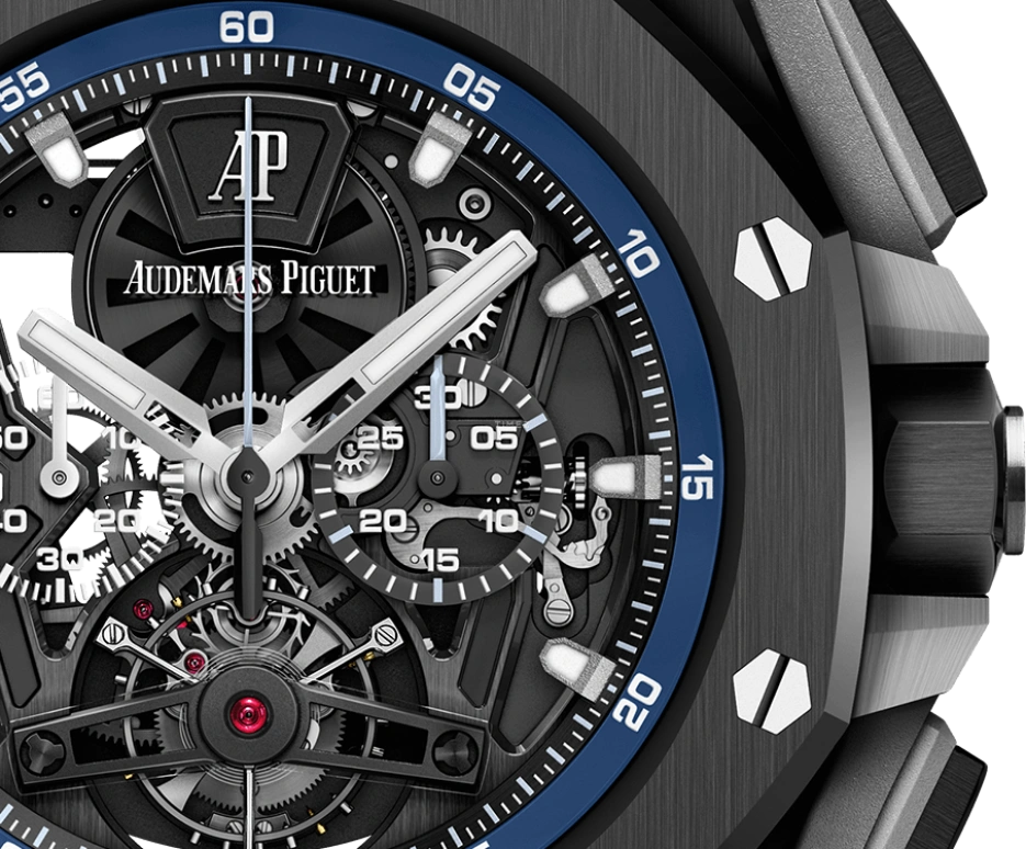Audemars Piguet,Royal Oak Offshore 44mm,44mm,Titanium,Ceramic,Skeleton,Handwound,Chronograph,Tourbillon,26407CE,26407CE.OO.A030CA.01