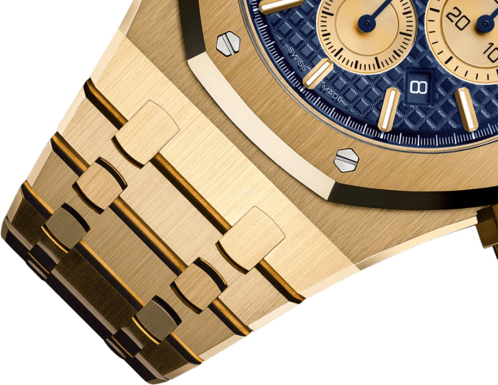 Audemars Piguet,Royal Oak 41mm,41mm,Yellow Gold,Blue,Automatic,Chronograph,Day,Anthony Davis,26331BA,26331BA.OO.1220BA.01