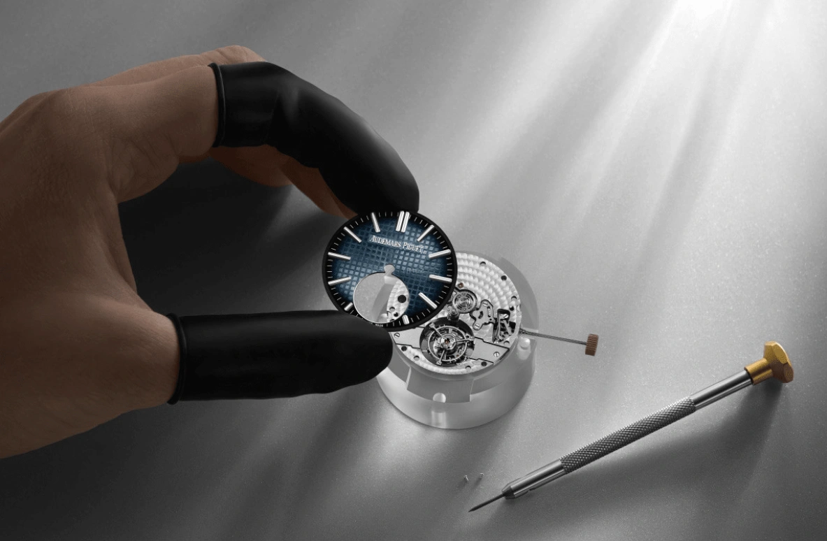 Audemars Piguet,Royal Oak 41mm,41mm,Stainless Steel,Blue,Automatic,Tourbillon,65hours,26730ST,26730ST.OO.1320ST.01 50th