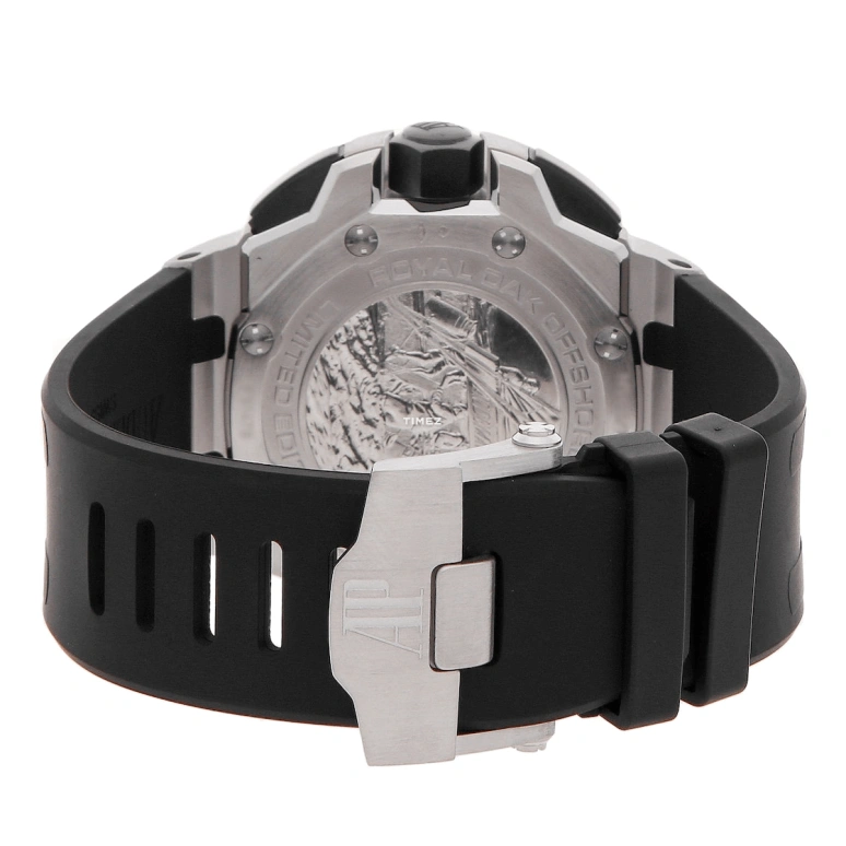 Audemars Piguet,Royal Oak Offshore 44mm,44mm,White Gold,Black,Automatic,Chronograph,Day,26062PT,26062PT.OO.A002CA.01