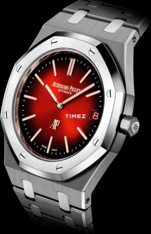 Audemars Piguet,Royal Oak 39mm,39mm,Titanium,Wine Red,Gradient,Automatic,Day,55hours,Chocolate Droppa,Kevin Hart,Lil Kev,16202XT,16202XT.OO.1240XT.01