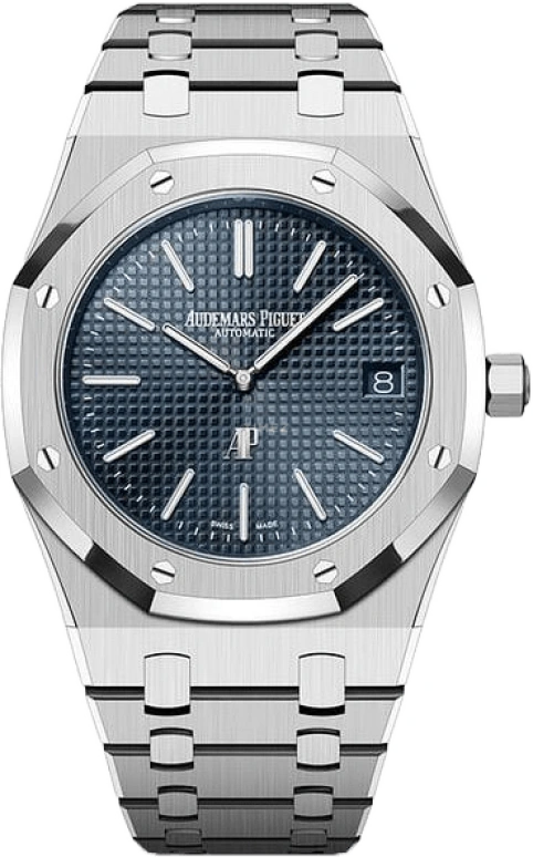 Audemars Piguet,Royal Oak 39mm,39mm,Stainless Steel,Blue,Automatic,Day,55hours,Edward Christopher Sheeran,Ed Sheeran,16202ST,16202ST.OO.1240ST.01 50th
