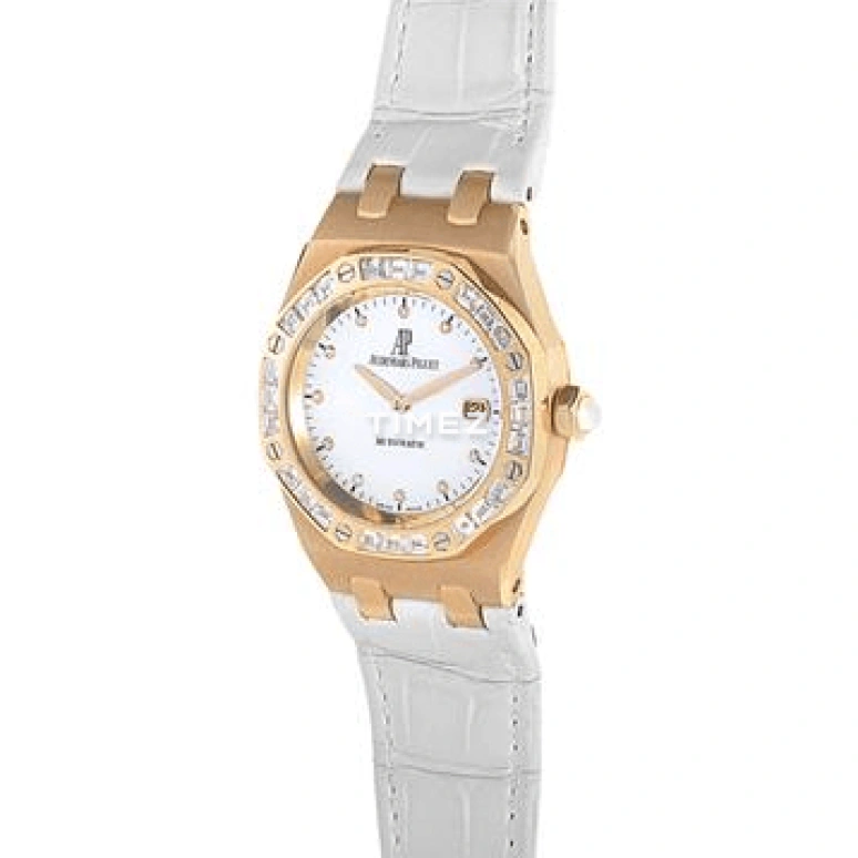 Audemars Piguet,Royal Oak 33mm,33mm,Rose Gold,White,Automatic,Day,Sapphire,Crystal Glass,77331OR,77331OR.ZZ.D002CR.01