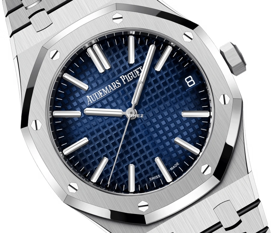 Audemars Piguet,Royal Oak 41mm,41mm,White Gold,Blue,Automatic,Day,70hours,15510BC,15510BC.OO.1320BC.04