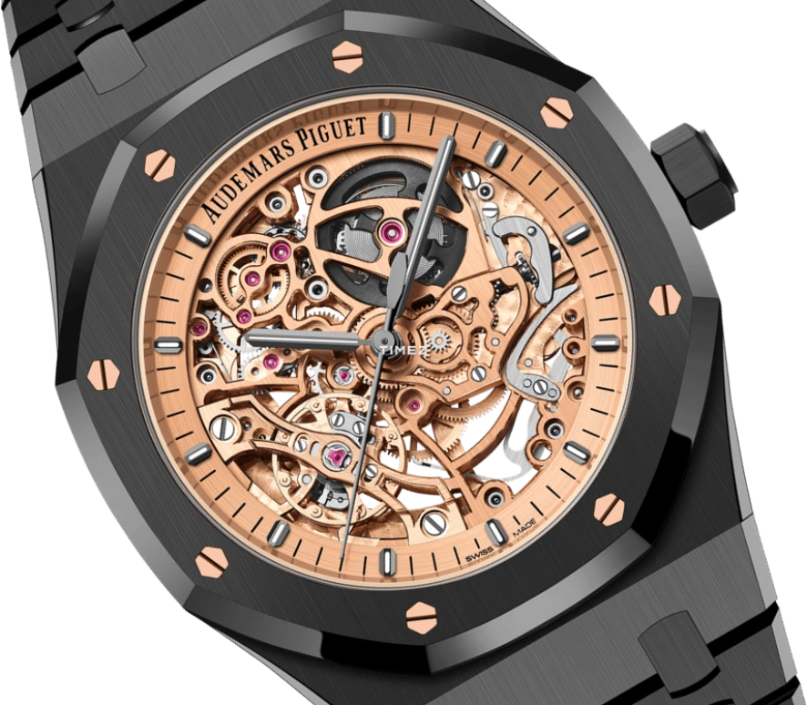 Audemars Piguet,Royal Oak 41mm,41mm,Ceramic,Rose Gold,Automatic,Double Balance,45hours,Chocolate Droppa,Kevin Hart,Lil Kev,15416CE,15416CE.OO.1225CE.02