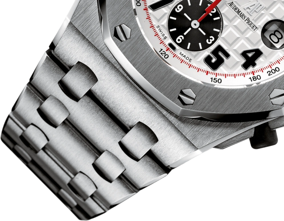 Audemars Piguet,Royal Oak Offshore 42mm,42mm,Stainless Steel,Silver,White,Automatic,Chronograph,Day,26170ST,26170ST.OO.1000ST.01