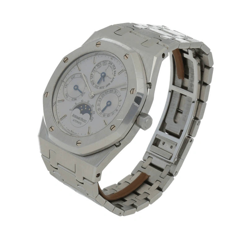 Audemars Piguet,Royal Oak 39mm,39mm,Stainless Steel,Silver,Automatic,Moonphase,Perpetual Calendar,Leap Year,Month,40hours,In-house Caliber,25820ST,25820ST.O.0944ST.01