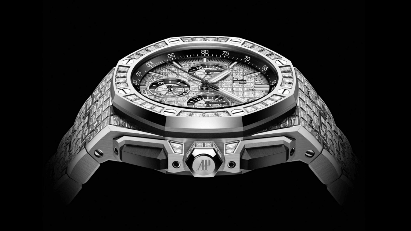 Audemars Piguet,Royal Oak Offshore 43mm,43mm,White Gold,Silver,Automatic,Chronograph,Flyback,26425BC,26425BC.ZZ.8045BC.01