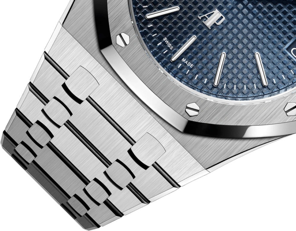 Audemars Piguet,Royal Oak 39mm,39mm,Stainless Steel,Blue,Automatic,Day,40hours,15202ST,15202ST.OO.1240ST.01