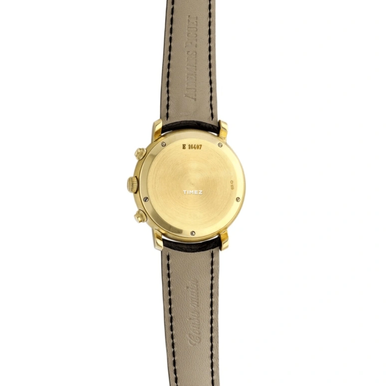 Audemars Piguet,Edward 49mm,49mm,Yellow Gold,Black,Handwound,Chronograph,Sapphire,Crystal Glass,25859BA,25859BA.O.0001CR.01