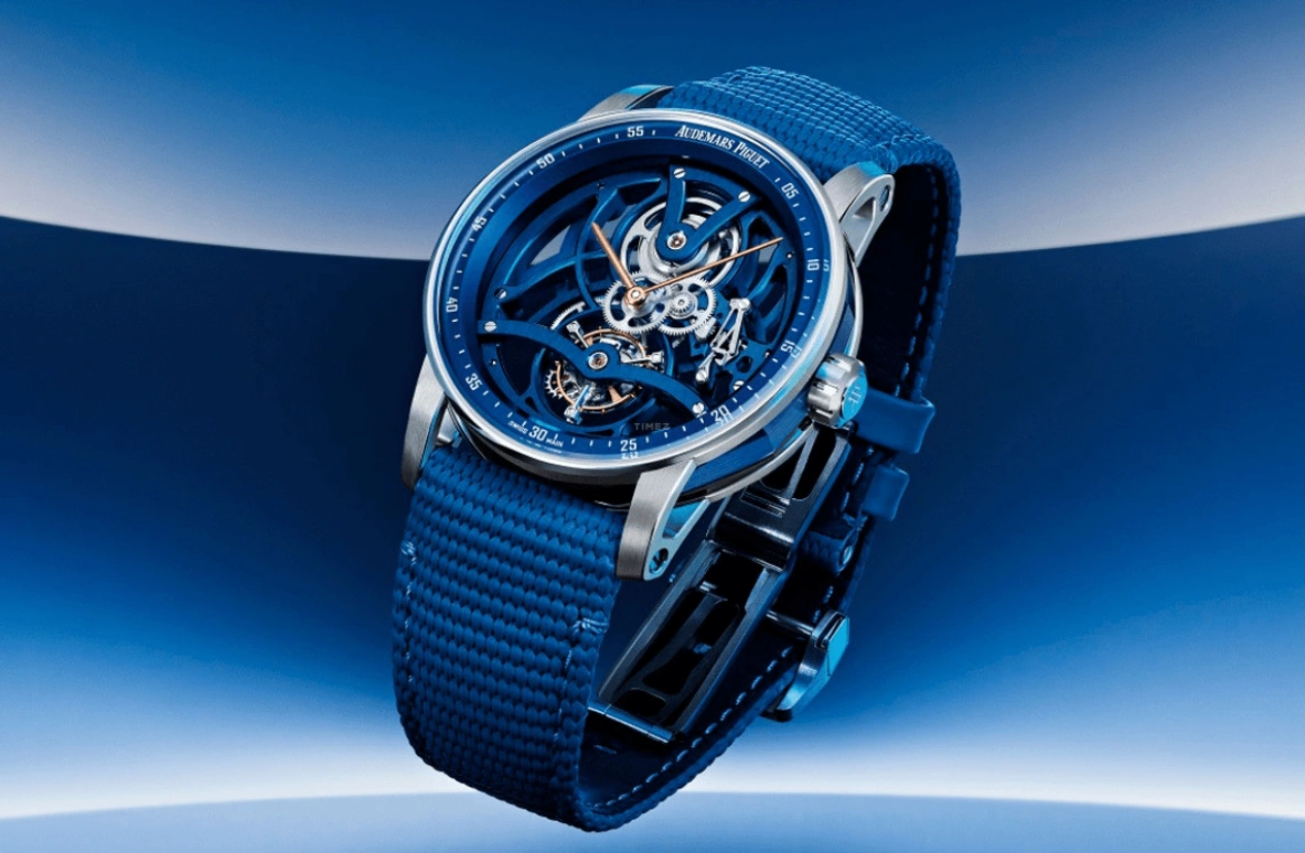 Audemars Piguet,CODE 11.59 41mm,41mm,White Gold,Ceramic,Blue,Handwound,Tourbillon,80hours,Serena Williams,26600NB,26600NB.OO.D346KB.01