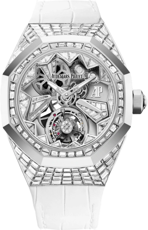 Audemars Piguet,Royal Oak Concept 38.50mm,38.50mm,White Gold,Skeleton,Silver,Handwound,Tourbillon,72hours,26228BC,26228BC.ZZ.D011CR.01