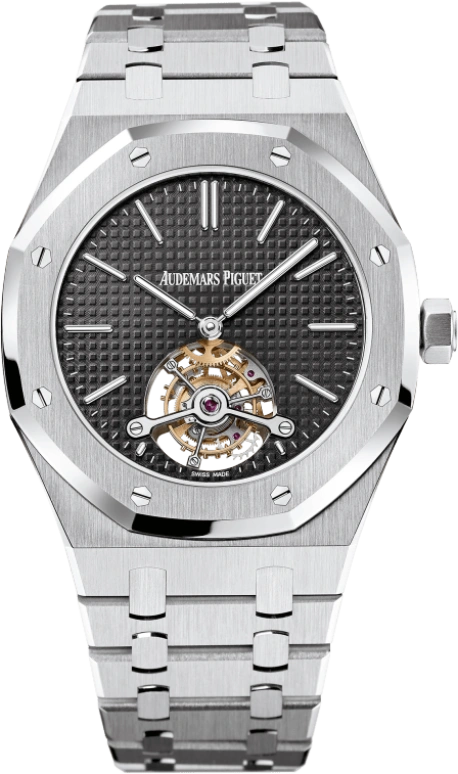 Audemars Piguet,Royal Oak 41mm,41mm,Stainless Steel,Black,Handwound,Tourbillon,70hours,26512ST,26512ST.OO.1220ST.01