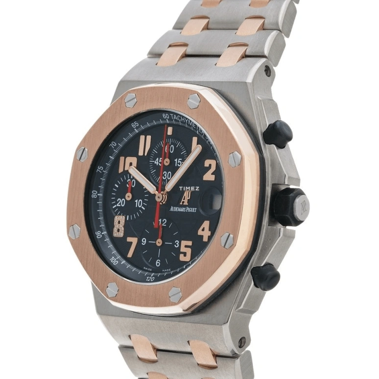 Audemars Piguet,Royal Oak Offshore 44mm,44mm,Titanium Gold,Rose Gold,Black,Automatic,Chronograph,Day,26079IR,26079IR.OO.1000IR.01