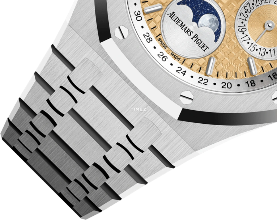 Audemars Piguet,Royal Oak 41mm,41mm,Platinum,Salmon,Automatic,Moonphase,Leap Year,Month,Date,40hours,In-house Caliber,26611PT,26611PT.OO.1220PT.01