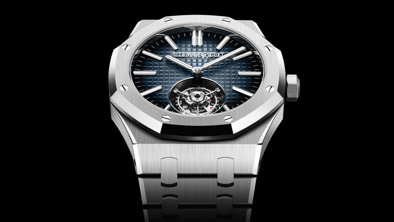 Audemars Piguet,Royal Oak 41mm,41mm,Stainless Steel,Blue,Automatic,Tourbillon,65hours,26730ST,26730ST.OO.1320ST.02