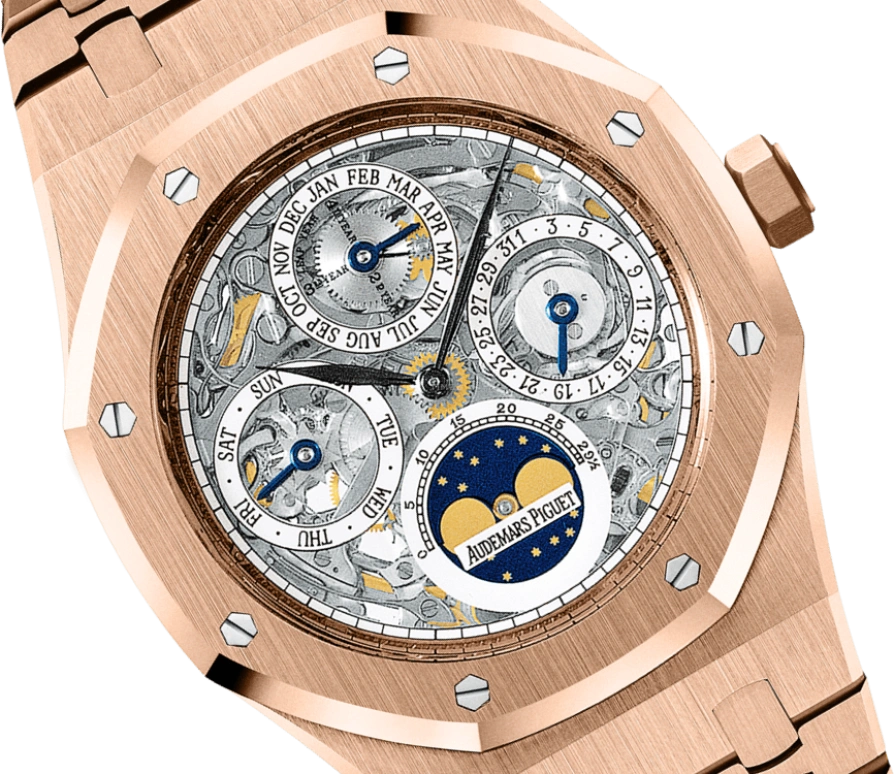 Audemars Piguet,Royal Oak 39mm,39mm,Pink Gold,Skeleton,Automatic,Moonphase,Perpetual Calendar,Month,Date,40hours,In-house Caliber,Kim Kardashian,25829OR,25829OR.OO.0944OR.01