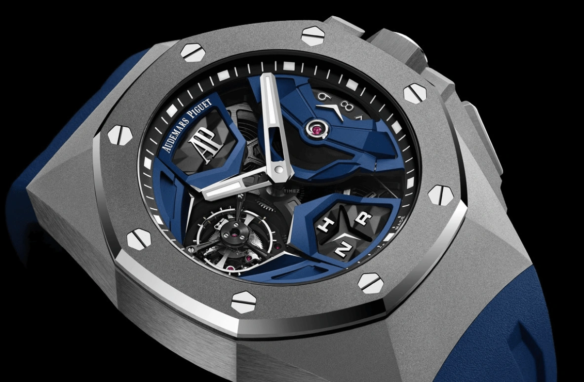 Audemars Piguet,Royal Oak Concept 44mm,44mm,Titanium,Ceramic,Skeleton,Handwound,Dule Time,Tourbillon,Function Selector,26589IO,26589IO.OO.D030CA.01