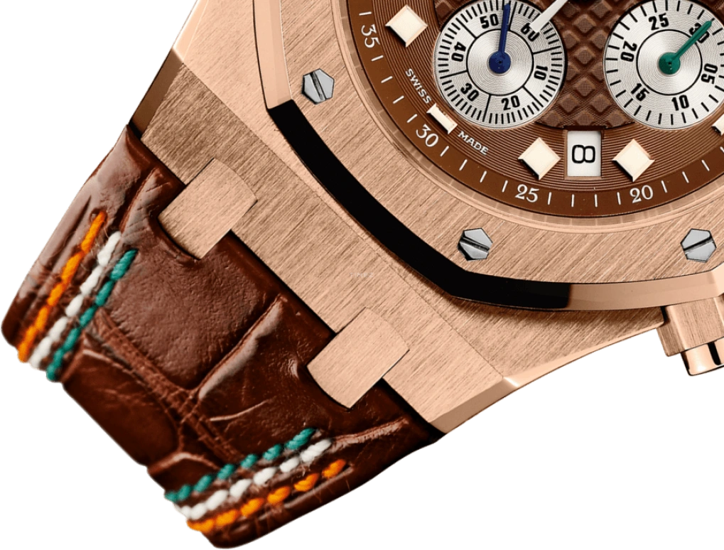 Audemars Piguet,Royal Oak 39mm,39mm,Pink Gold,Brown,Automatic,Chronograph,Day,26161OR,26161OR.OO.D088CR.01