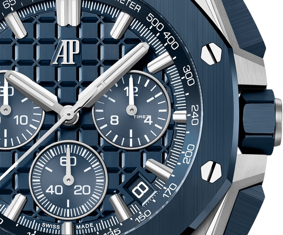 Audemars Piguet,Royal Oak Offshore 43mm,43mm,Stainless Steel,Ceramic,Blue,Automatic,Chronograph,Day,26420SO,26420SO.OO.A029VE.01
