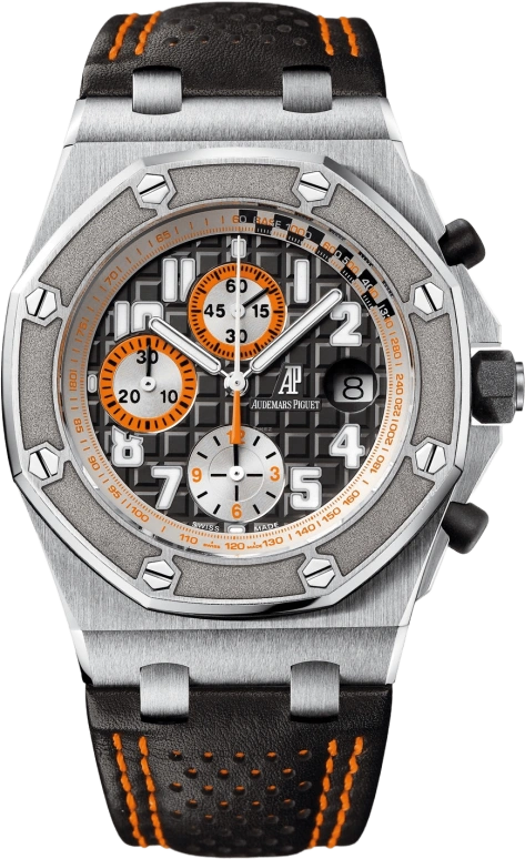 Audemars Piguet,Royal Oak Offshore 42mm,42mm,Stainless Steel,Black,Automatic,Chronograph,Day,26175ST,26175ST.OO.D003CU.01