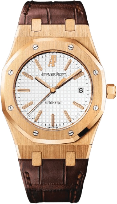 Audemars Piguet,Royal Oak 39mm,39mm,Rose Gold,Silver,White,Automatic,Day,60hours,15300OR,15300OR.OO.D088CR.02