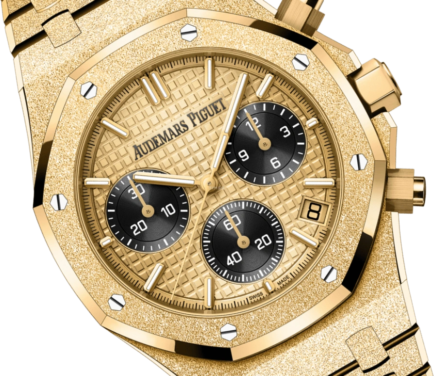 Audemars Piguet,Royal Oak 41mm,41mm,Yellow Gold,Gold,Black,Automatic,Chronograph,Day,Flyback,Retrograde,40hours,In-house Caliber,Karim Benzema,26240BA,26240BA.GG.1324BA.01