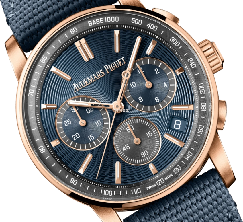 Audemars Piguet,CODE 11.59 41mm,41mm,Rose Gold,Blue,Automatic,Chronograph,Day,Flyback,26393OR,26393OR.OO.A348KB.01