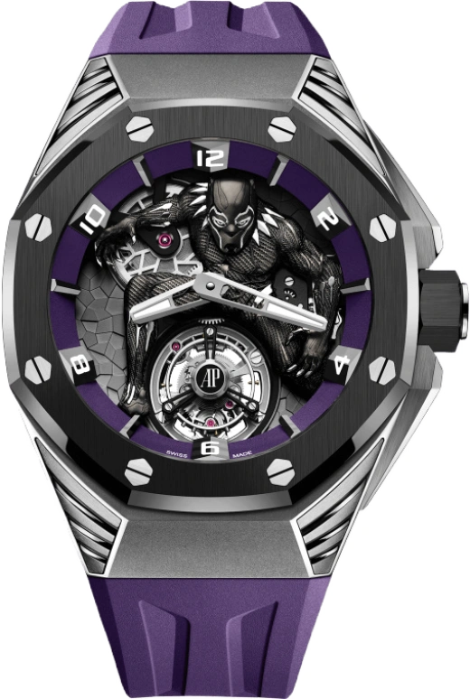Audemars Piguet,Royal Oak Concept 42mm,42mm,Titanium,Ceramic,Multi-Color,Handwound,Tourbillon,72hours,Khaled Mohamed Khaled,Francisco Lindor,Draymond Green,LeBron James,DJ Khaled,Neymar,26620IO,26620IO.OO.D077CA.01