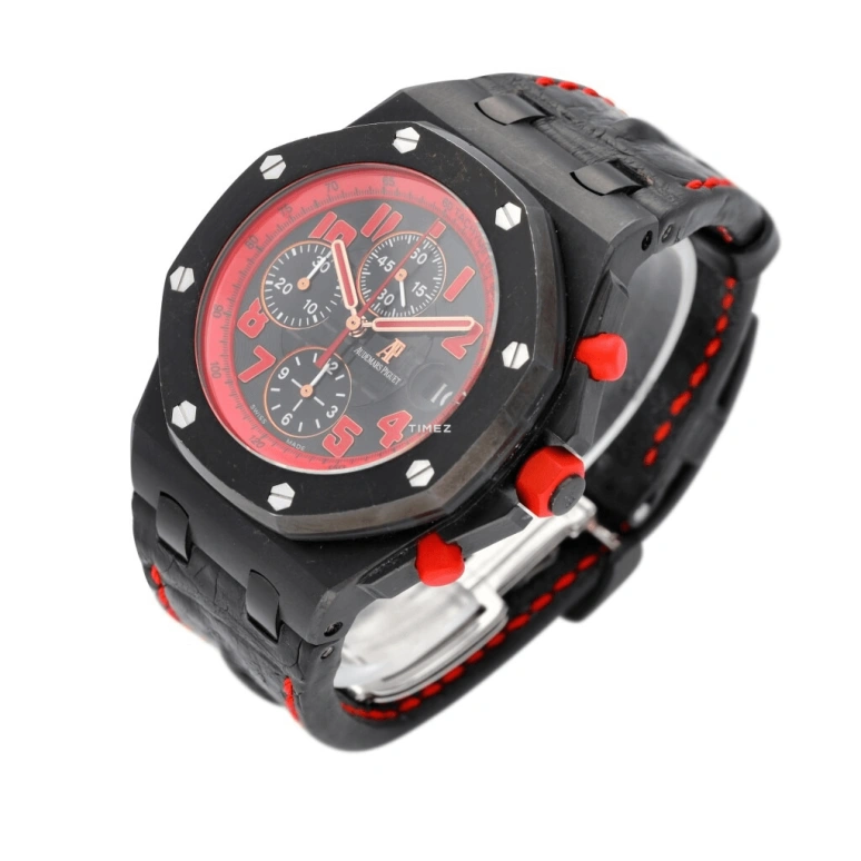 Audemars Piguet,Royal Oak Offshore 42mm,42mm,Stainless Steel,Black,Automatic,Chronograph,Day,26299SN,26299SN.OO.D001CA.01