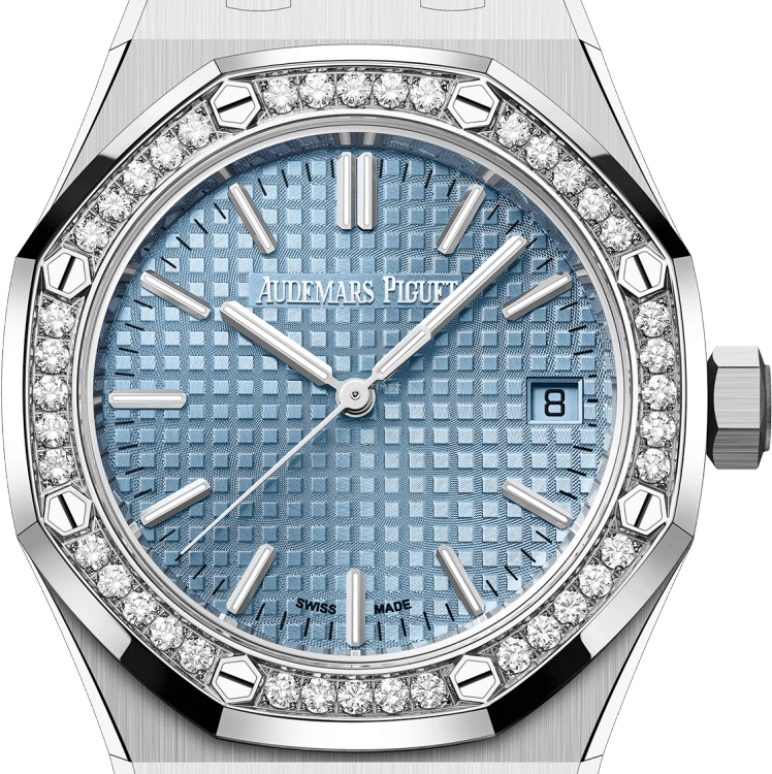 Audemars Piguet,Royal Oak 37mm,37mm,Stainless Steel,Blue,Automatic,Day,60hours,15551ST,15551ST.ZZ.1356ST.01 50th