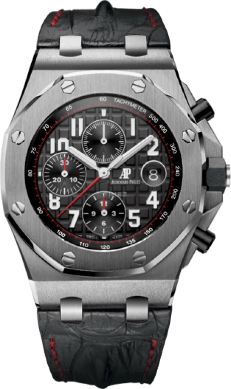 Audemars Piguet,Royal Oak Offshore 42mm,42mm,Ceramic,Stainless Steel,Black,Automatic,Chronograph,Day,26470ST,26470ST.OO.A101CR.01