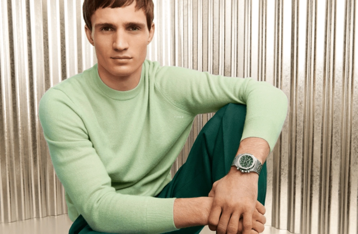Audemars Piguet,Royal Oak 41mm,41mm,Stainless Steel,Green,Automatic,Chronograph,Day,26240ST,26240ST.OO.1320ST.04 50th