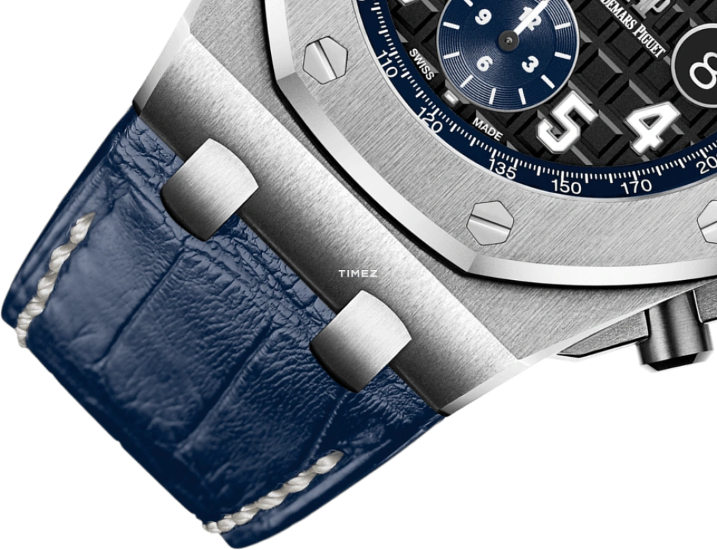 Audemars Piguet,Royal Oak Offshore 42mm,42mm,Stainless Steel,Black,Blue,Automatic,Chronograph,Day,26470ST,26470ST.OO.A028CR.01.A