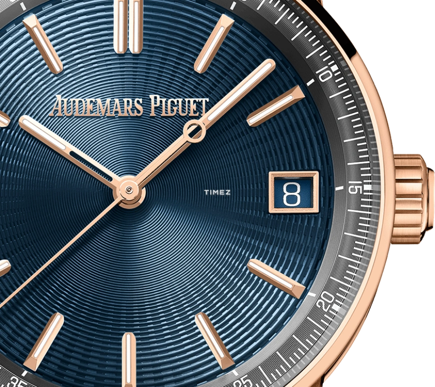 Audemars Piguet,CODE 11.59 41mm,41mm,Rose Gold,Blue,Automatic,Day,70hours,15210OR,15210OR.OO.A348KB.01