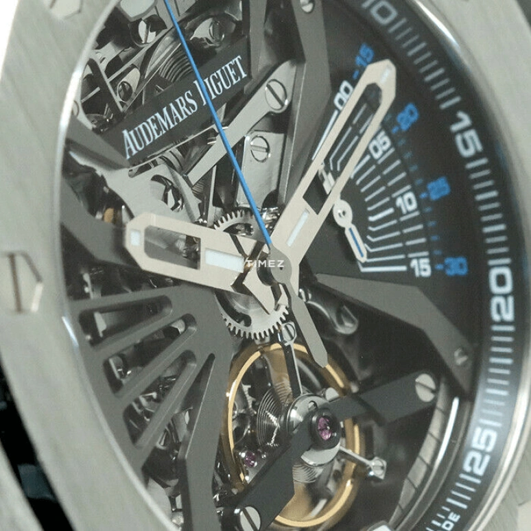 Audemars Piguet,Royal Oak Concept 44mm,44mm,Platinum,Grey,Automatic,Chronograph,Tourbillon,Minute Repeater,26594PT,26594PT.OO.D00 2CA.01