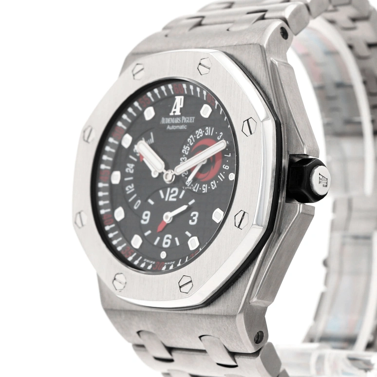 Audemars Piguet,Royal Oak Offshore 44mm,44mm,Titanium Gold,Black,Automatic,Day,Power Reserve Indicator,Dule Time,25995IP,25995IP.OO.1000TI.01