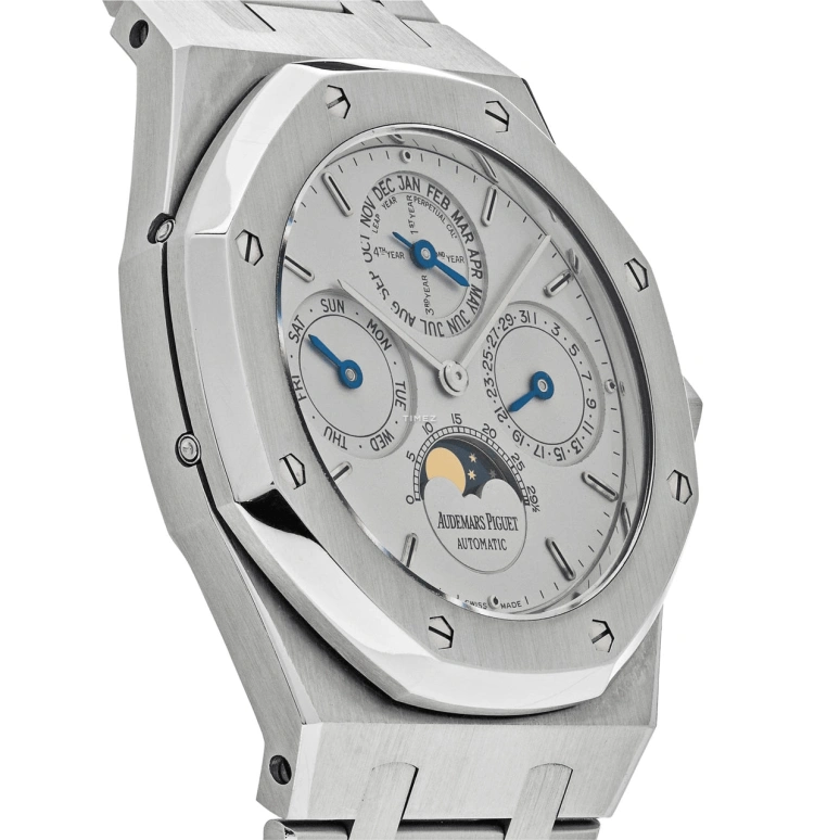 Audemars Piguet,Royal Oak 39mm,39mm,Stainless Steel,Silver,Automatic,Moonphase,Perpetual Calendar,Leap Year,Month,40hours,In-house Caliber,25820ST,25820ST.O.0944ST.01
