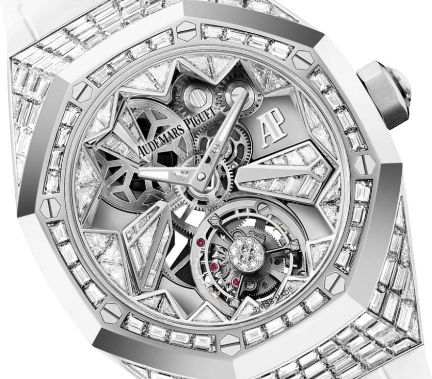 Audemars Piguet,Royal Oak Concept 38.50mm,38.50mm,White Gold,Skeleton,Silver,Handwound,Tourbillon,72hours,26228BC,26228BC.ZZ.D011CR.01