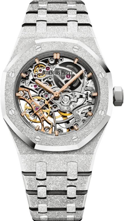 Audemars Piguet,Royal Oak 41mm,41mm,White Gold,Skeleton,Stone Gray,Automatic,Double Balance,45hours,Quavo,15407BC,15407BC.GG.1224BC.01