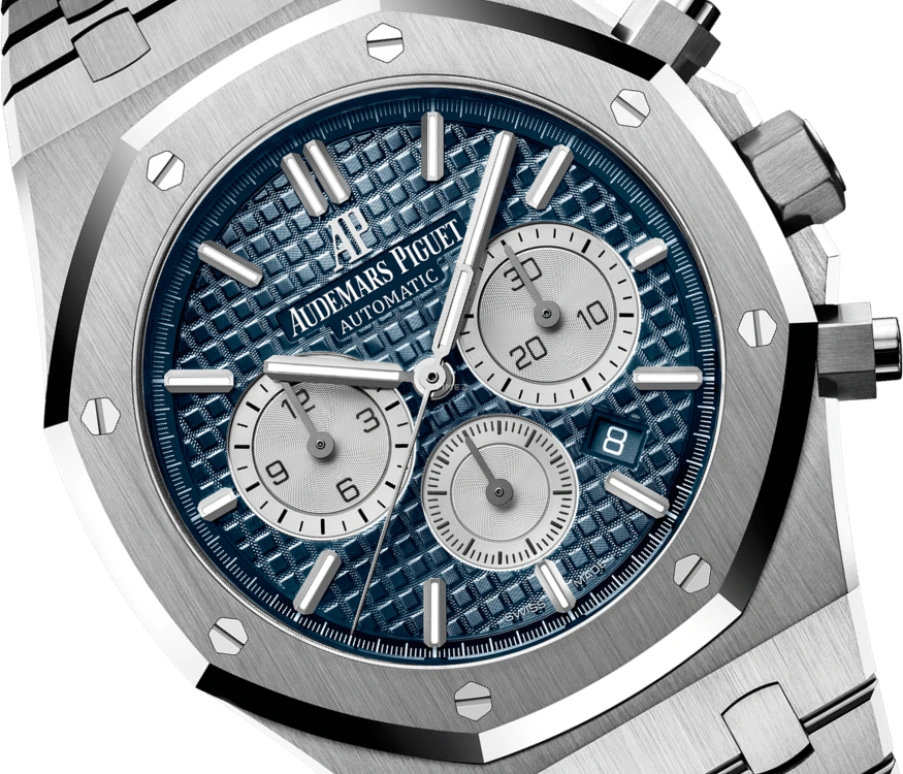 Audemars Piguet,Royal Oak 41mm,41mm,Stainless Steel,Blue,Automatic,Chronograph,Day,26331ST,26331ST.OO.1220ST.01