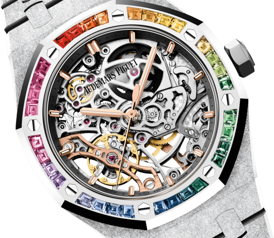 Audemars Piguet,Royal Oak 37mm,37mm,White Gold,Skeleton,Automatic,45hours,In-house Caliber,15468BC,15468BC.YG.1259BC.01-B