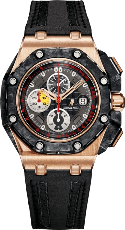 Audemars Piguet,Royal Oak Offshore 44mm,44mm,Pink Gold,Titanium,Ceramic,Carbon,Black,Automatic,Chronograph,Day,26290RO,26290RO.OO.A001VE.01