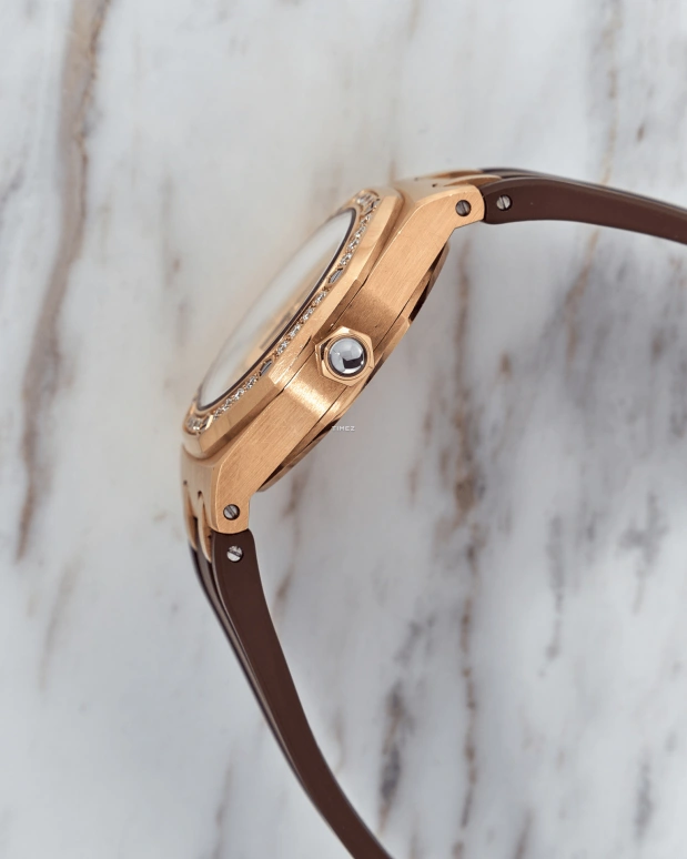 Audemars Piguet,Royal Oak 33mm,33mm,Rose Gold,Coffee,Brown,Automatic,Day,40hours,77321OR,77321OR.ZZ.D080CA.01.A