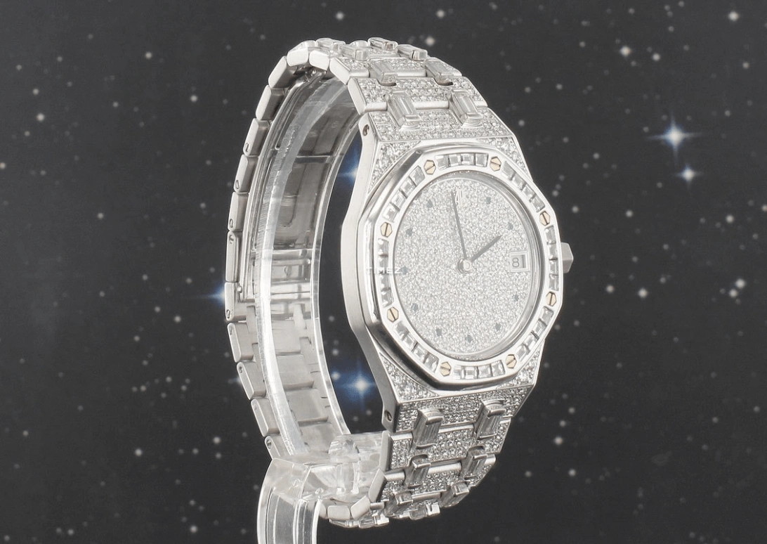 Audemars Piguet,Royal Oak 36mm,36mm,White Gold,Silver,Automatic,Day,Sapphire,14841BC,14841BC.Z.0699BC/02
